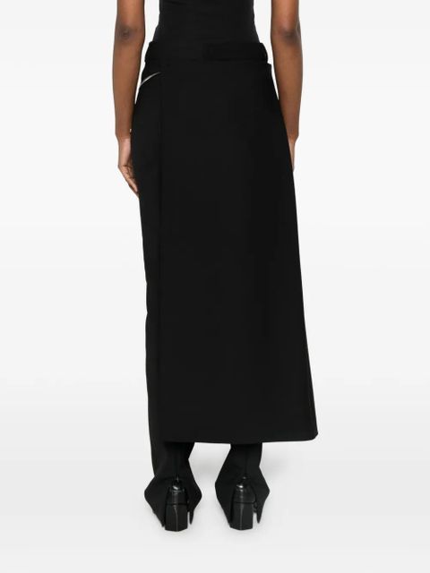 Sportmax asymmetric panel trousers - Black