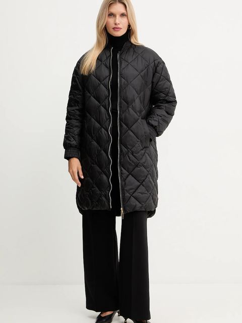 Twinset sweter z dodatkiem wełny damski kolor czarny lekki z golfem 252AT3102 - zdjęcie produktu nr 2