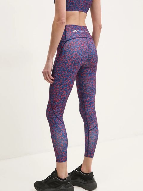 adidas by Stella McCartney legginsy TruePurpose Optime damskie kolor granatowy wzorzyste JI5241