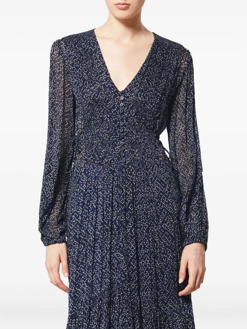 MARANT ÉTOILE Briane polka-dot midi dress - Blue