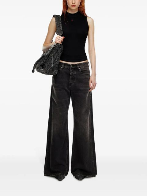 Diesel 1996 D-Sire low-rise wide-leg jeans - Black