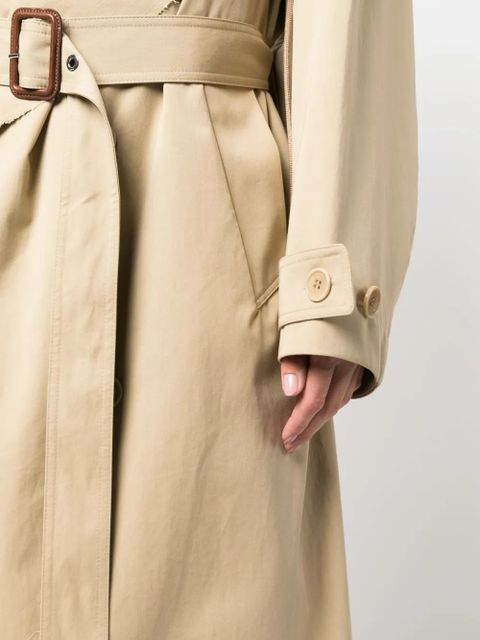 JW Anderson hooded double-breasted trench coat - Neutrals