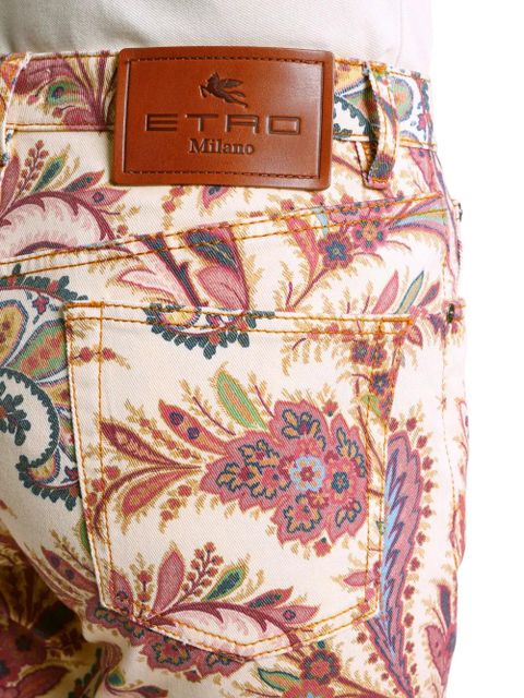 ETRO paisley-print straight-leg jeans - Neutrals