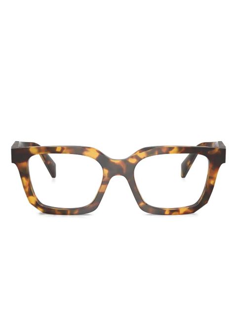 Prada Eyewear square-frame tortoiseshell glasses - Brown - zdjęcie produktu nr 1