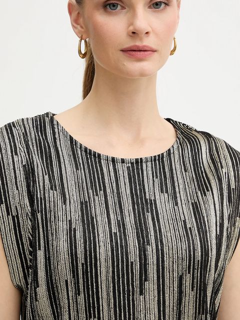 Morgan bluzka damska kolor złoty wzorzysta DIABO