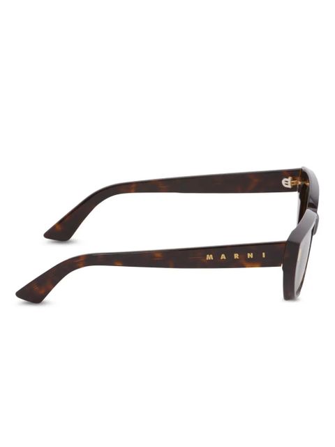 Marni Eyewear tortoiseshell-effect sunglasses - Brown