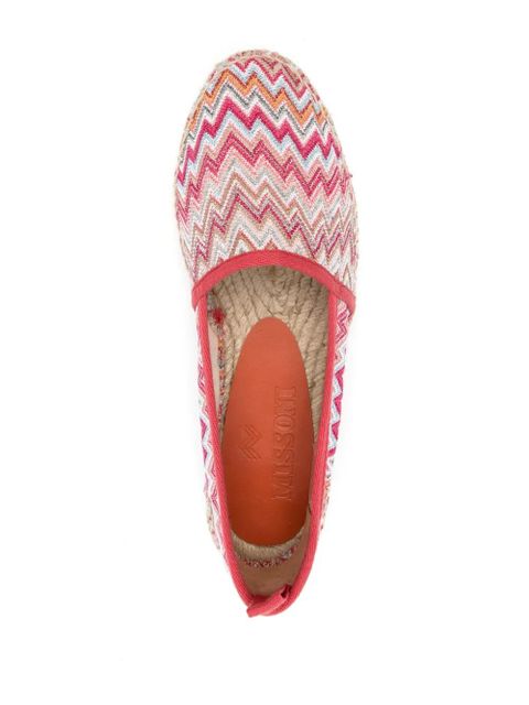 Missoni Elle zigzag-woven espadrilles - Pink