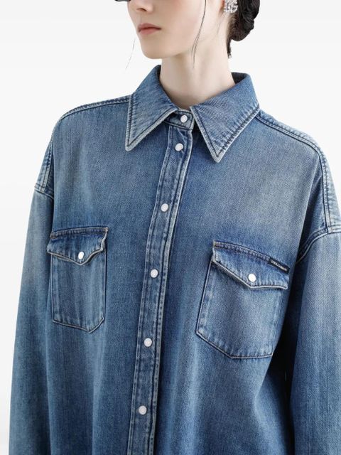 Dolce & Gabbana oversized denim shirt - Blue
