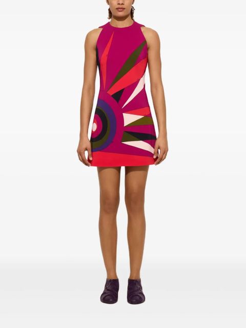 PUCCI abstract-print mini dress - Pink
