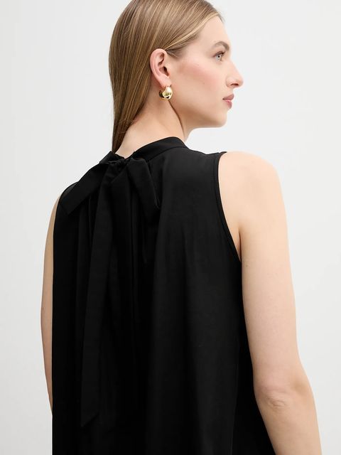 Weekend Max Mara sukienka YANG kolor czarny maxi rozkloszowana 2525236011600