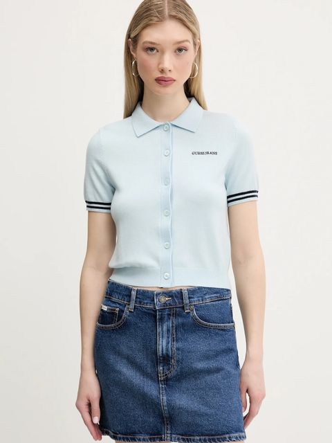 Guess Jeans polo z domieszką wełny - zdjęcie produktu nr 1