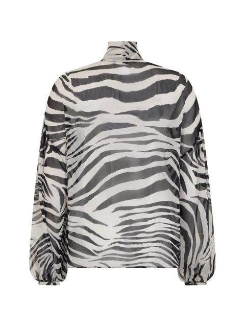 Max Mara zebra-print blouse - Black - zdjęcie produktu nr 2
