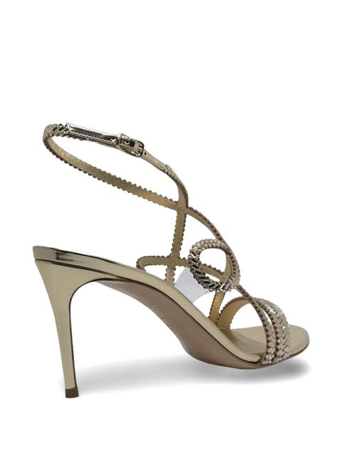 Casadei Julia Josephine bead-embellished sandals - Gold