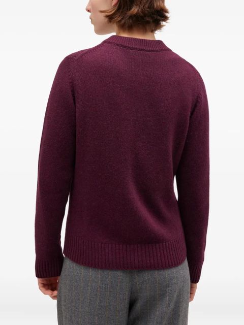 GANNI round-neck cardigan - Red - zdjęcie produktu nr 2