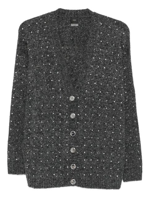 PINKO crystal-embellishment cardigan - Grey - zdjęcie produktu nr 1