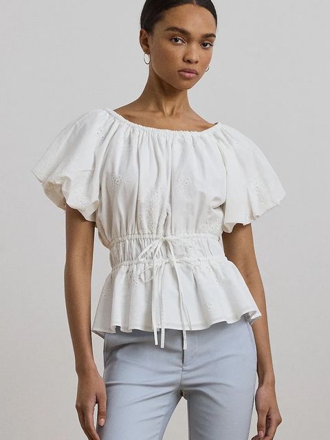 Lauren Ralph Lauren bluzka bawełniana - zdjęcie produktu nr 1