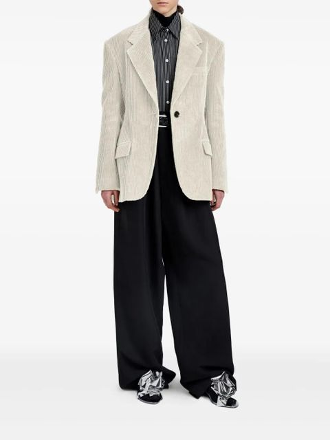 Proenza Schouler corduroy single-breasted blazer - Neutrals - zdjęcie produktu nr 2