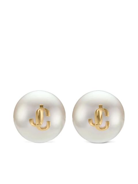 Jimmy Choo maxi pearl studs earrings - White - zdjęcie produktu nr 2