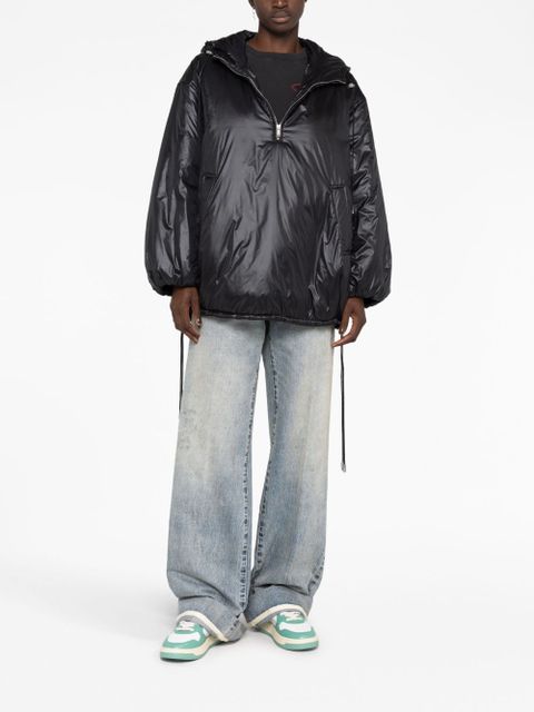 Saint Laurent Cassandre padded hooded jacket - Black