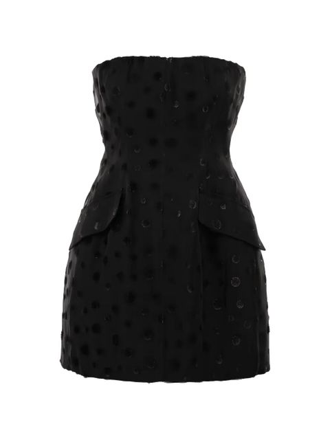 Sportmax polka-dot mini dress - Black - zdjęcie produktu nr 1