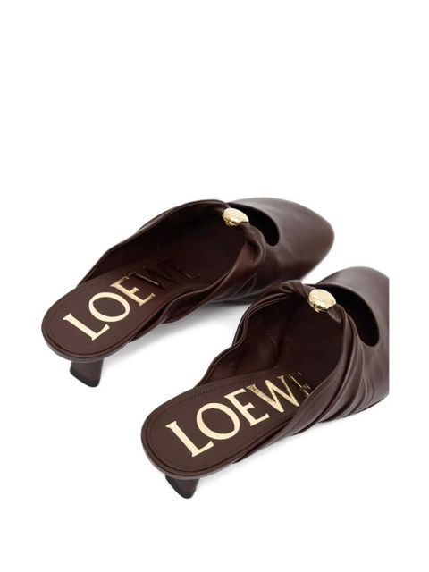 LOEWE Toy Panta knot detail mules - Brown - zdjęcie produktu nr 2