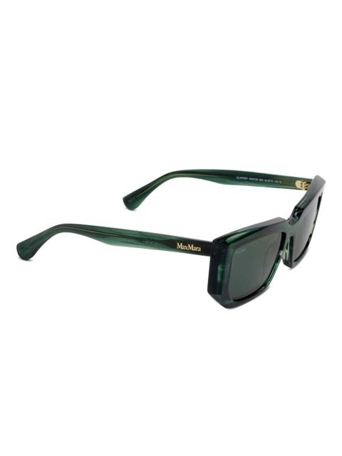 Max Mara Eyewear MM0126 striped geometric sunglasses - Green - zdjęcie produktu nr 2