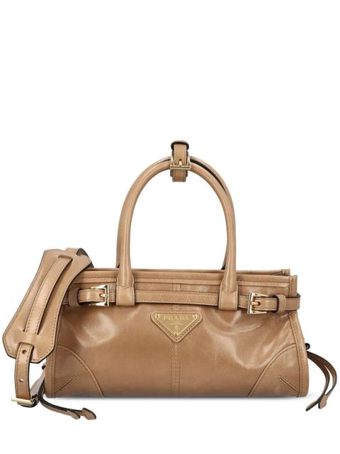 Prada mini Bonnie leather tote bag - Neutrals - zdjęcie produktu nr 1