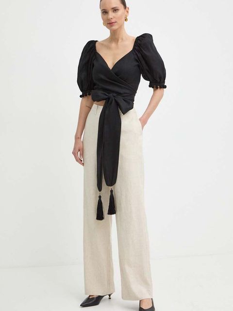 Luisa Spagnoli koszula lniana RUNWAY COLLECTION - zdjęcie produktu nr 1