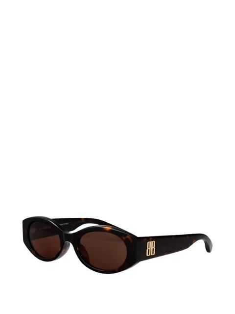 Balenciaga Eyewear oval-frame sunglasses - Brown - zdjęcie produktu nr 2