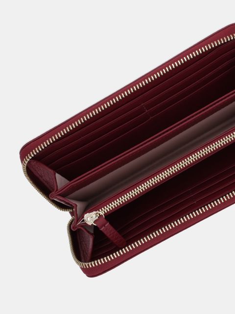 Coccinelle portfel damski kolor bordowy