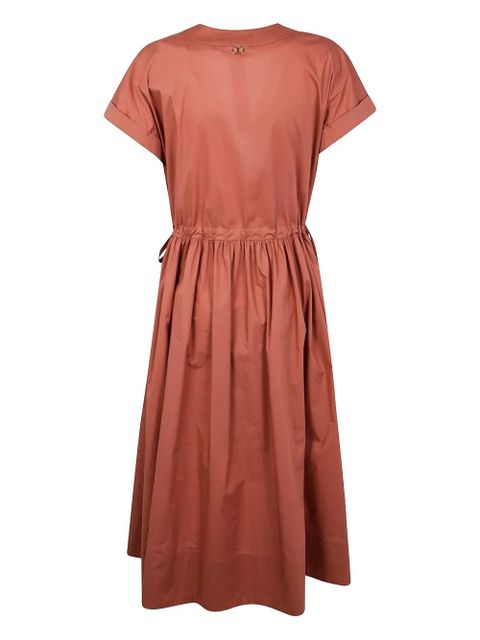 TWINSET tie-detail wrap dress - Brown - zdjęcie produktu nr 2