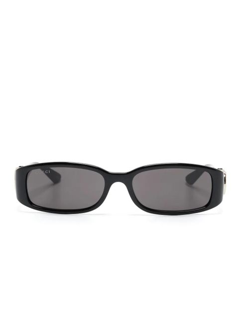 Gucci Eyewear Interlocking G rectangle-frame sunglasses - Black - zdjęcie produktu nr 1