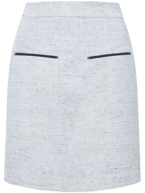 Proenza Schouler Judith mélange-effect skirt - Grey - zdjęcie produktu nr 1