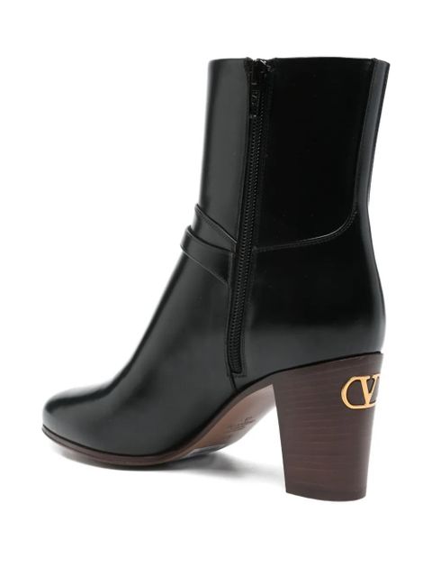 Valentino Garavani Pattie leather buckle-fastening boots - Black - zdjęcie produktu nr 2