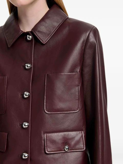Altuzarra four pockets leather jacket - Brown