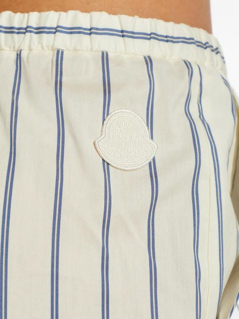 Moncler striped wide-leg trousers - Neutrals