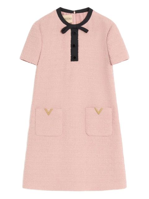 Valentino Garavani bow-detail mini dress - Pink - zdjęcie produktu nr 1