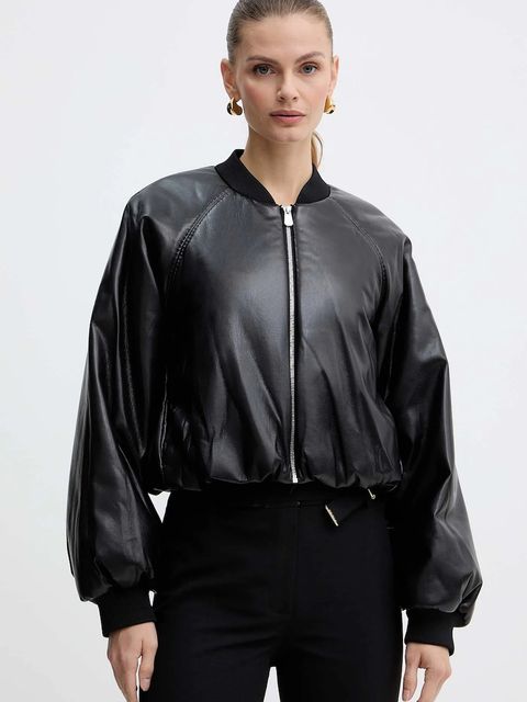 Pinko kurtka bomber kolor czarny zimowa 105372 A2P4 - zdjęcie produktu nr 1