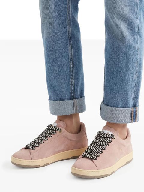 Lanvin Lite Curb suede sneakers - Pink