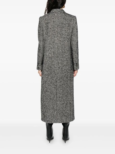 Dolce & Gabbana herringbone double-breasted coat - Grey - zdjęcie produktu nr 2