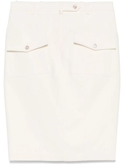 TOM FORD patch-pockets midi skirt - White - zdjęcie produktu nr 1