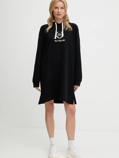 Karl Lagerfeld sukienka bawełniana HOTEL KARL - zdjęcie produktu nr 1