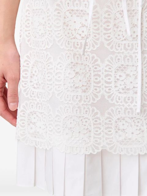 Claudie Pierlot drawstring mini skirt - White