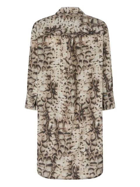 PINKO snake-print pocket dress - Neutrals - zdjęcie produktu nr 2