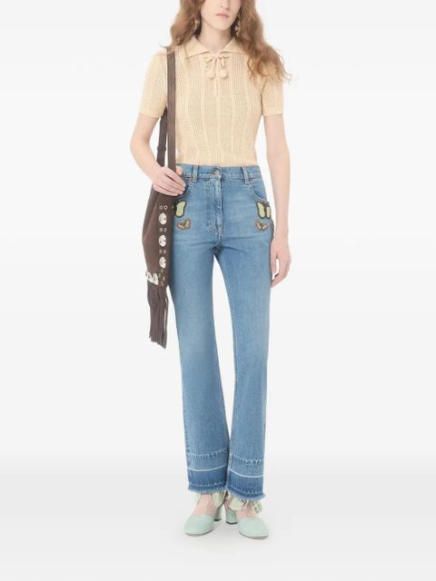 Valentino Garavani cotton knitted polo top - Neutrals - zdjęcie produktu nr 2