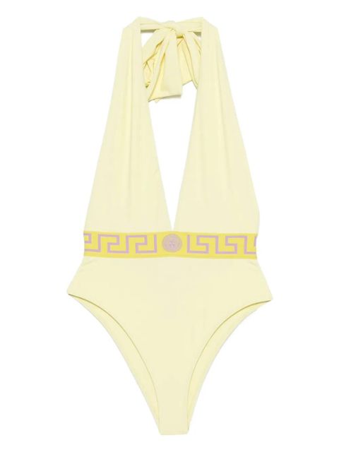 Versace Greca halterneck swimsuit - Yellow - zdjęcie produktu nr 1