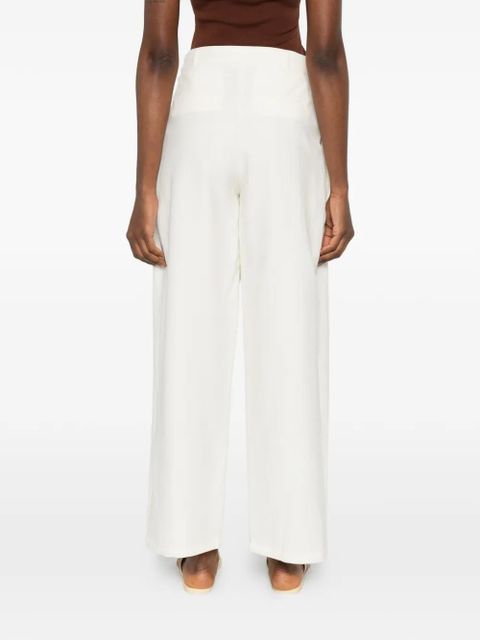 Eleh pleated palazzo pants - Neutrals