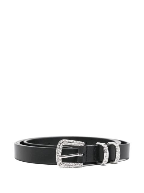 Maje embellished-buckle belt - Black - zdjęcie produktu nr 1
