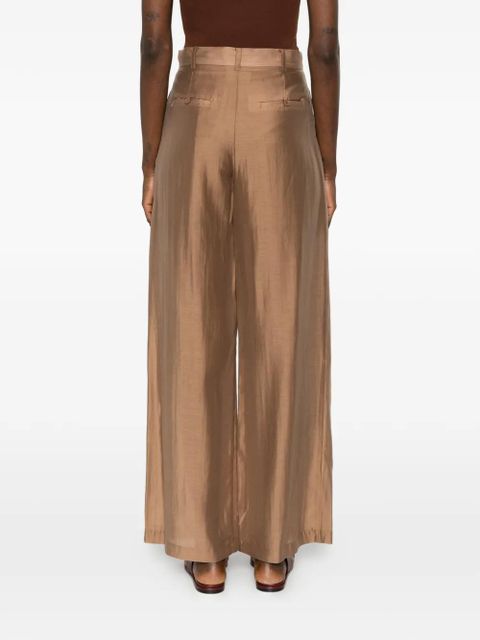 SOLOTRE pleated trousers - Neutrals