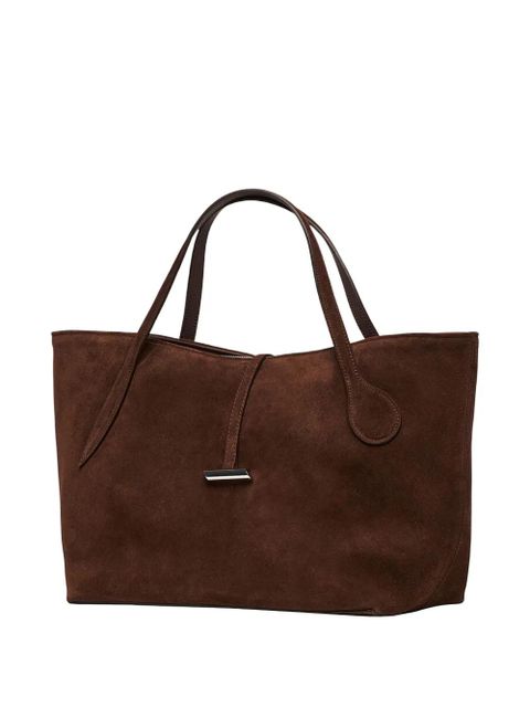Liffner petite penne calf suede tote bag - Brown - zdjęcie produktu nr 2